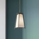 Milroe 1 Light 14 inch Vintage Brass Indoor Pendant Ceiling Light